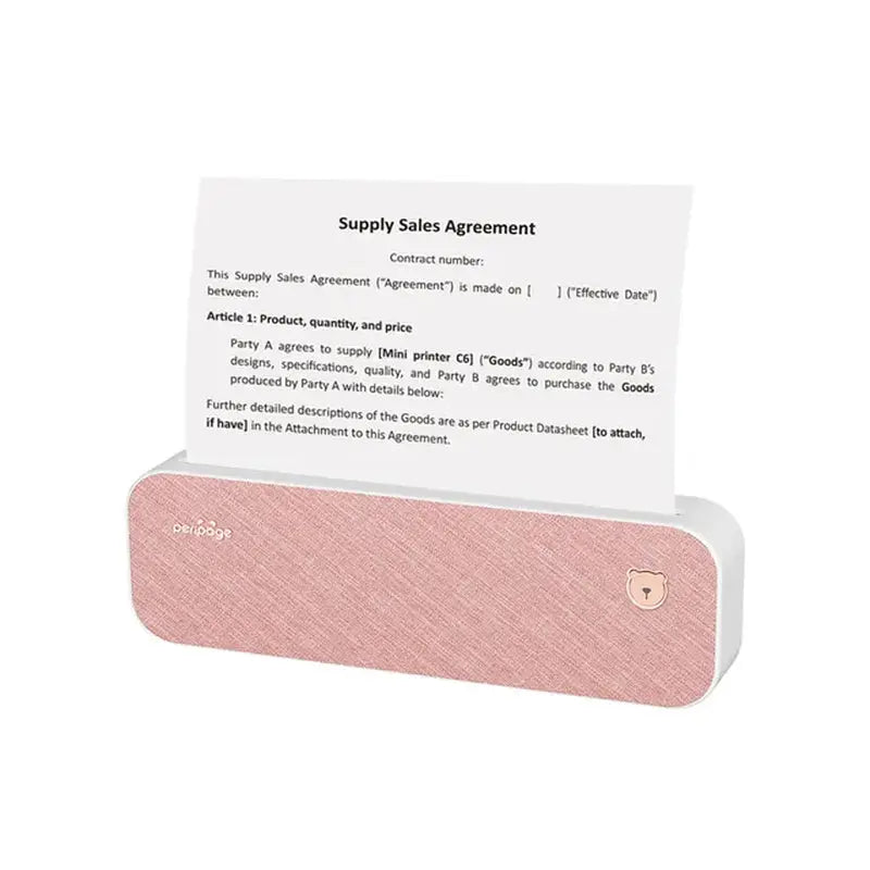 A4 Thermal Wireless Printer Black Luxe Lifestyle