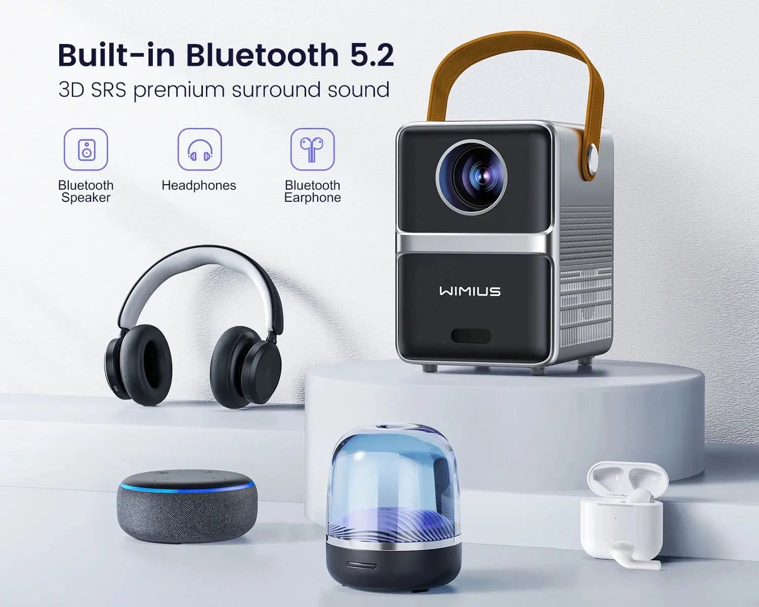 Portable Projector Black Luxe Lifestyle