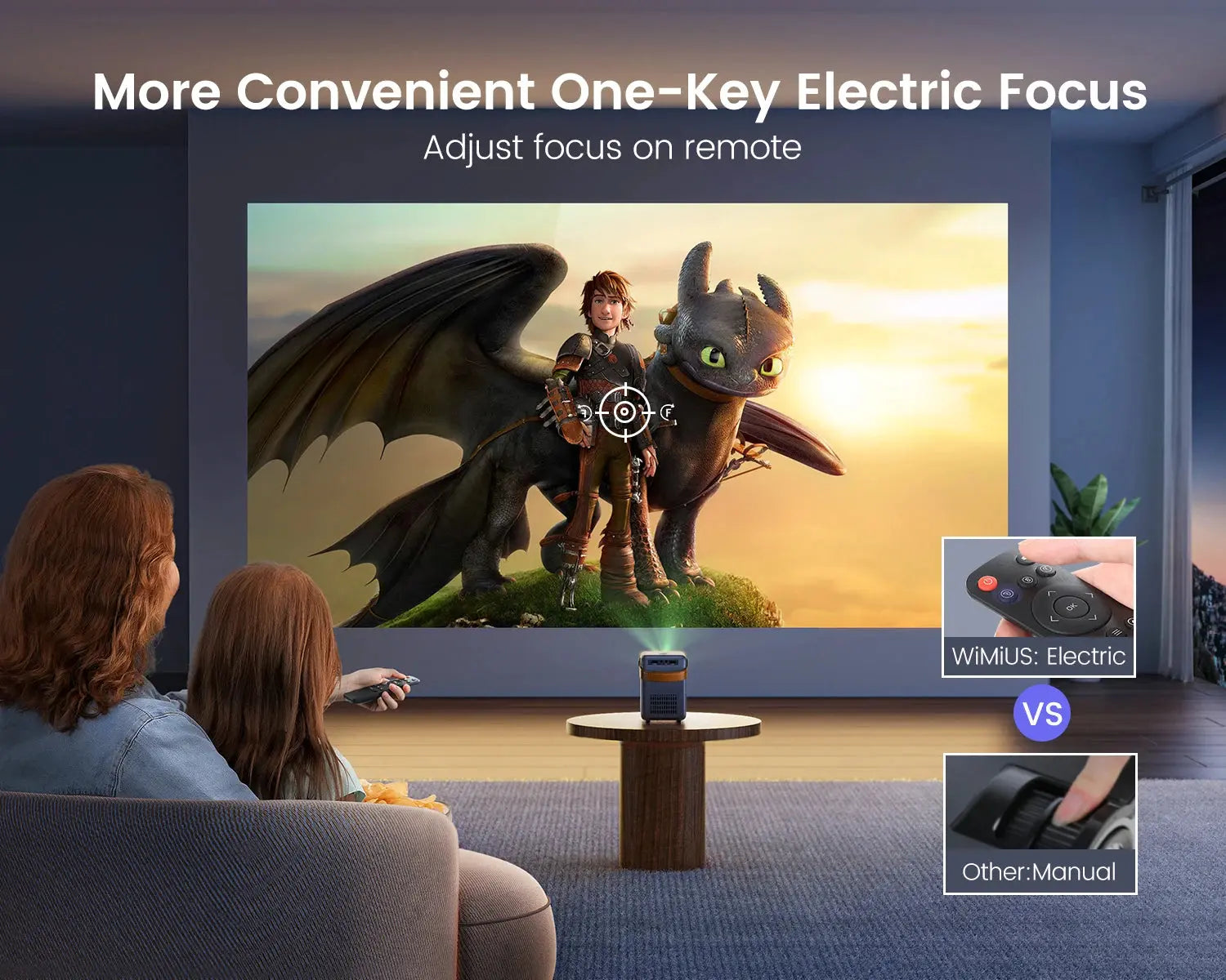 Portable Projector Black Luxe Lifestyle